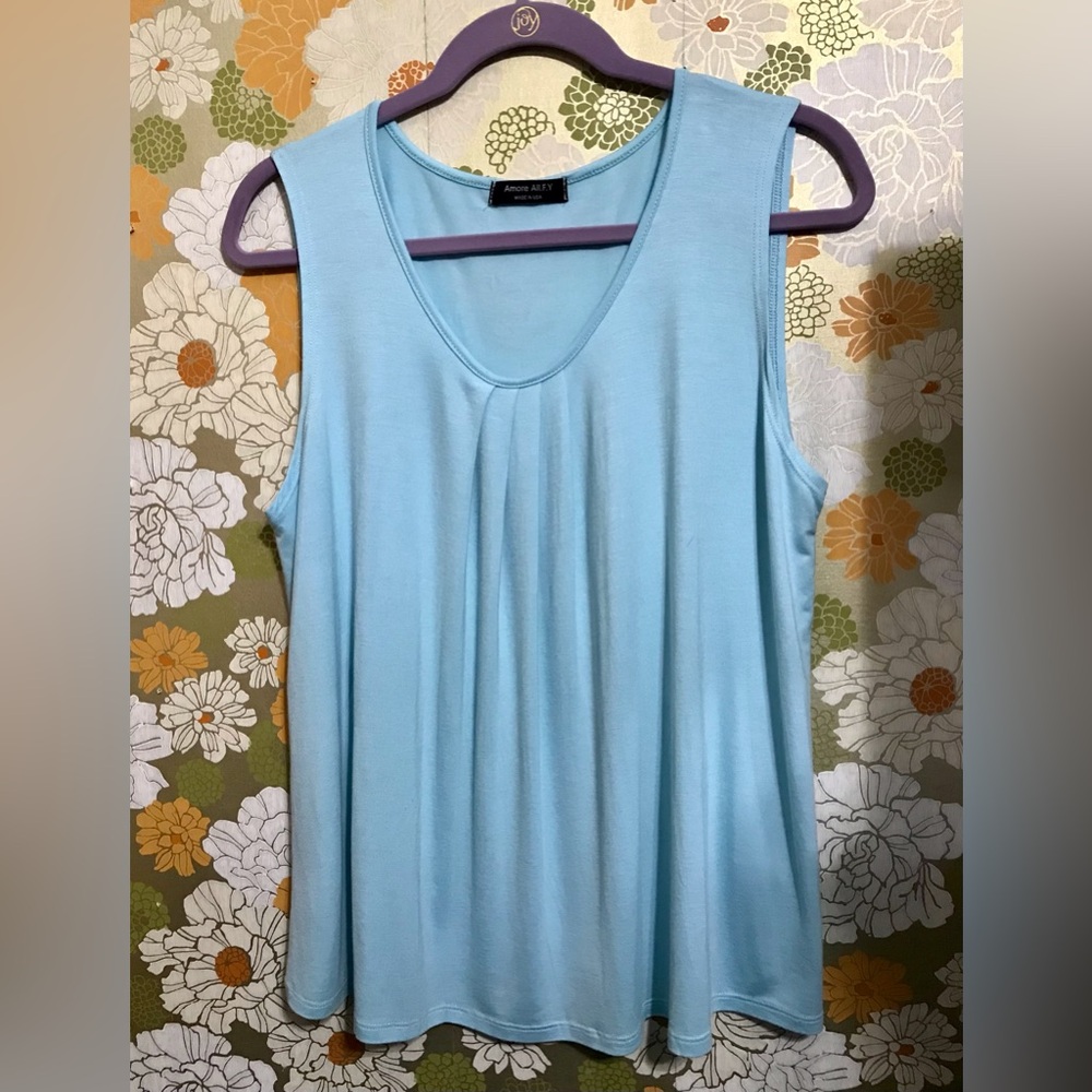 Amore All F.Y. XL Blue Tank NWOT